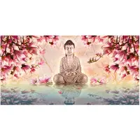 Artgeist Buddha and magnolia fototapetti XXL