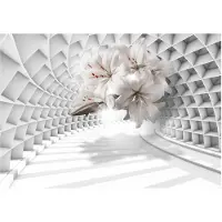 Kärkkäinen Artgeist Flowers in the Tunnel itseliimautuva fototapetti