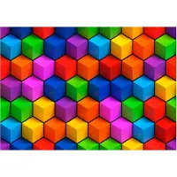 Kärkkäinen Artgeist Colorful Geometric Boxes itseliimautuva fototapetti
