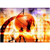 Kärkkäinen Artgeist Basketball itseliimautuva fototapetti