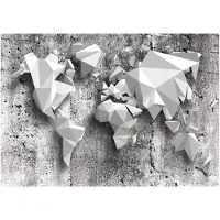 Kärkkäinen Artgeist World Map: Origami itseliimautuva fototapetti