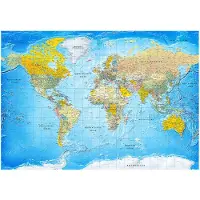 Kärkkäinen Artgeist World Classic Map itseliimautuva fototapetti