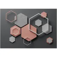 Artgeist Hexagon Plan fototapetti