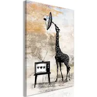 Artgeist Television Giraffe (1 Part) Vertical taulu