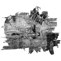 Artgeist Blackandwhite New York collage fototapetti