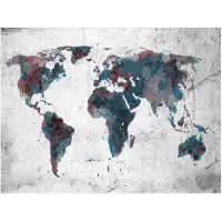 Artgeist World map on the wall fototapetti