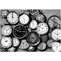 Kärkkäinen Artgeist Retro Clocks fototapetti