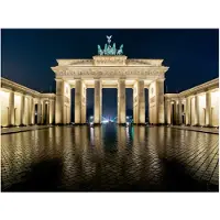 Artgeist Brandenburgin portti yöllä fototapetti