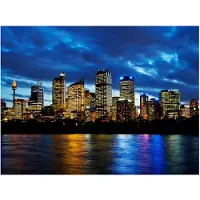Artgeist Ilta pilvet yli Sydney fototapetti