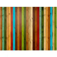 Artgeist Wooden rainbow fototapetti