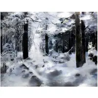 Artgeist Winter forest fototapetti