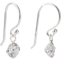 Silver Bar Kevyt 5mm valkoinen korvakorut