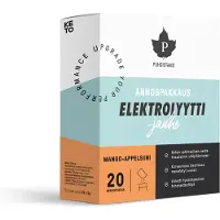 Raw Organic Puhdistamo Elektrolyyttijauhe Mango-appelsiini - Annospussit 20kpl