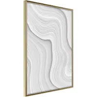 Artgeist Snow Contour Lines juliste