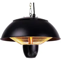 Fornorth Terassilämmitin Kattoon 1500w Etäohjaus, Musta