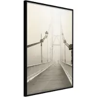 Artgeist Bridge Disappearing Into Fog juliste