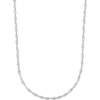 Sno of sweden Lisbon Neck 45 Plain S - 45 Cm - Silver - 45