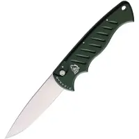 Piranha Knives Auto Pocket Button Lock Grn