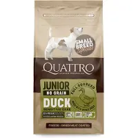 Quattro SB kuivarehu pienten rotujen nuorille ankkakoirille, 1,5 kg