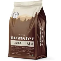 Monster Pet Food - Dog Original Grain Free Adult All Breed Chicken & Turkey Brown 2 kg - Koirat - Koiranruoka - Kuivaruoka