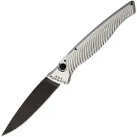 Piranha Knives Auto DNA Button Lock Silver