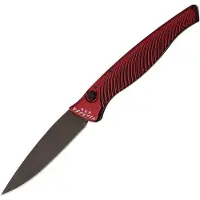 Piranha Knives Auto DNA Button Lock Red