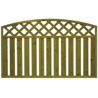 Tammiston Puu Lehtoharju, kaareva 1800 x 980/1130 mm aitaelementti