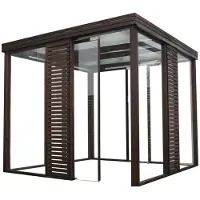 Tammiston Puu 2,5 x 2,5 m terassille lasikuutio