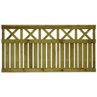 Tammiston Puu Tuhti 1800x990 mm hienosahattu aitaelementti