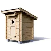 Kannala 2,5m² pulpettikattoinen puucee