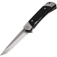 Revo Duo Linerlock Drop Point Black