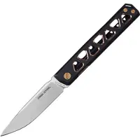 Real Steel Burns Framelock Black/Gold