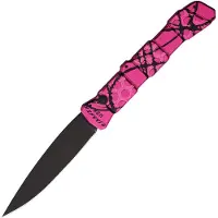 Piranha Knives Auto 21 Button Lock Pink