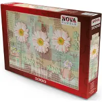 Nova Puzzle Pink Gerbera Flowers 1000p palapeli