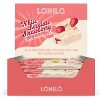 Lohilo White Chocolate Strawberry 12x55g proteiinipatukka