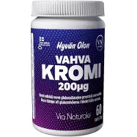 Via Naturale Hyvän Olon Vahva Kromi 200 µg 60 tabl. ravintolisä