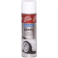 Maston AutoAcryl 500ml valkoinen spraymaali
