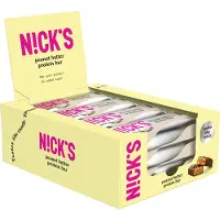 NICK'S Peanut Butter proteiinipatukka, 50 g, 12-pack