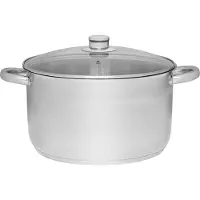Maku Basic Kattila terästä lasikannella 10 L 28 cm