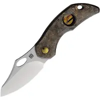Olamic cutlery Busker Framelock Gold CF