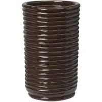 Ferm Living Corduroy maljakko 21 cm Carob Brown