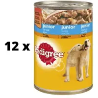 Pedigree 24x400g Junior kana koiran märkäruoka