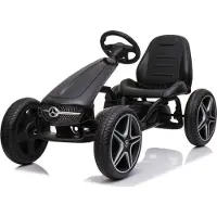 Mercedes Benz GoKart musta polkuauto kumirenkailla
