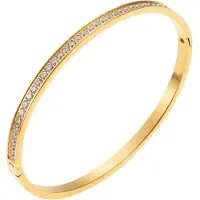 By Jolima Celine Crystal Bangle - Gold - ONE SIZE