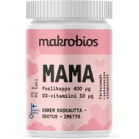 Makrobios Mama Foolihappo + D-vitamiini 60 tabl ravintolisä