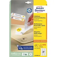 Avery Removable labels white