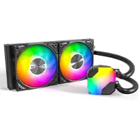 Montech Hyper Flow 240mm ARGB -nestejäähdytin, musta