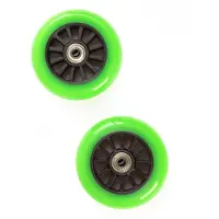 My Hood Set of Wheels 100 mm - Black/Lime