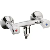 Ideal standard B&oslash;rma Standard togrebs brusearmatur med 3/4" bruserafgang op/ned eksklusiv forskruninger og rosetter