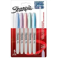 Sharpie Permanentmarker Rundspitze F 0,9mm Edelsteinfar. 5er Blister (2157670)